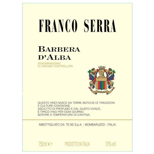 Franco Serra Barbera D'Asti 750ml - Amsterwine - Wine - Franco Serra