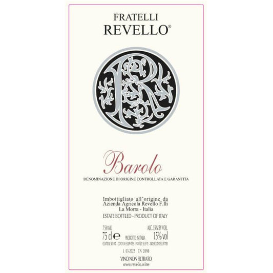 Fratelli Revello Barolo 750ml - Amsterwine - Wine - Revello