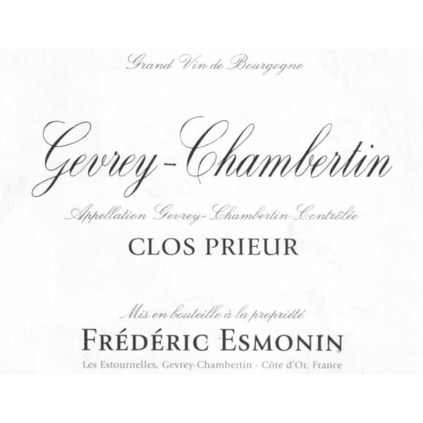 Frederic Esmonin Clos Prieur Gevrey Chambertin 750ml - Amsterwine - Wine - Frederic Esmonn