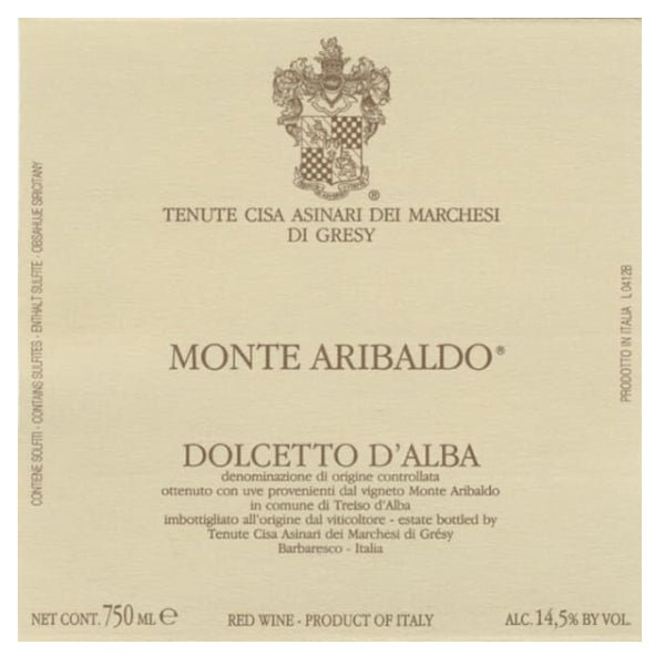 Gresy Dolcetto D'alba Aribaldo 750ml - Amsterwine - Wine - Gresy