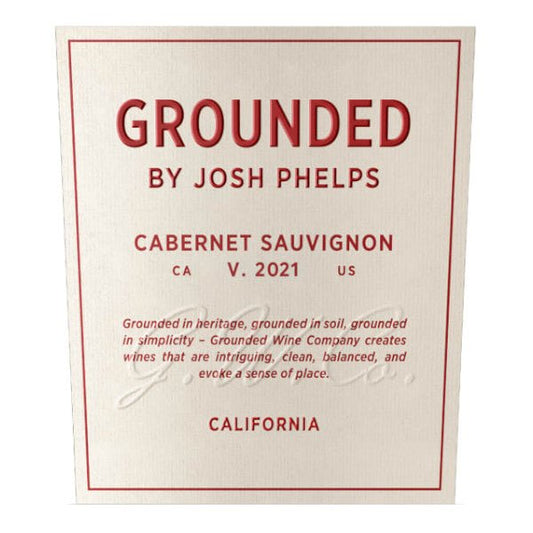 Grounded by Josh Phelps Cabernet Sauvignon 750ml - Amsterwine - Wine - Grounded