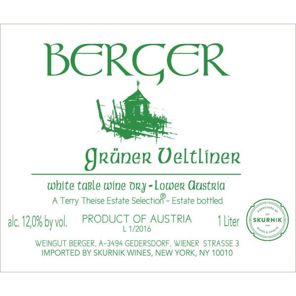 Gruner Veltliner E&M Berger 1L - Amsterwine - Wine - E&M Berger