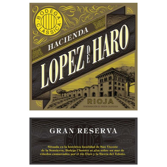 Hacienda Lopez de Haro Rioja Gran Reserva 750ml - Amsterwine - Wine - Hacienda