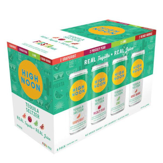 High Noon Tequila Fiesta Variety Pack 355ml x 8 Cans - Amsterwine - Spirits - High Noon