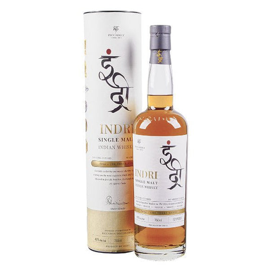 Indri Trini Indian Single Malt Whisky 750ml - Amsterwine - Indri Single Malt Indian Whisky