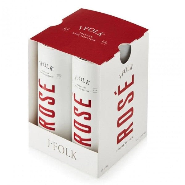 J. Folk Rose Wine 250ml x 4 Cans - Amsterwine - Wine - J. Folk