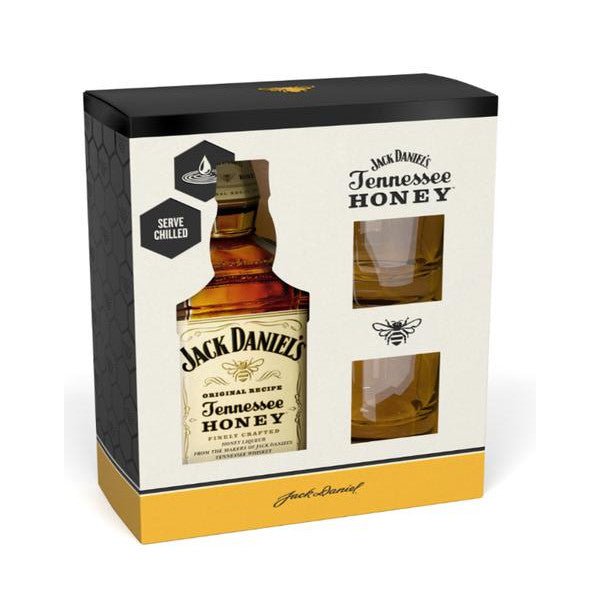 Jack Daniel's Honey 750ml Giftset - Amsterwine - Spirits - Jack daniel's