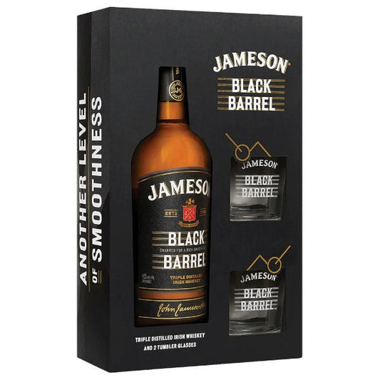 Jameson Black Barrel 750ml GiftSet - Amsterwine - Spirits - Jameson