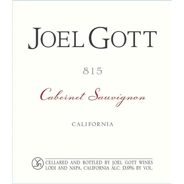 Joel Gott Blend No. 815 Cabernet Sauvignon 750ml - Amsterwine - Wine - Joel Gott