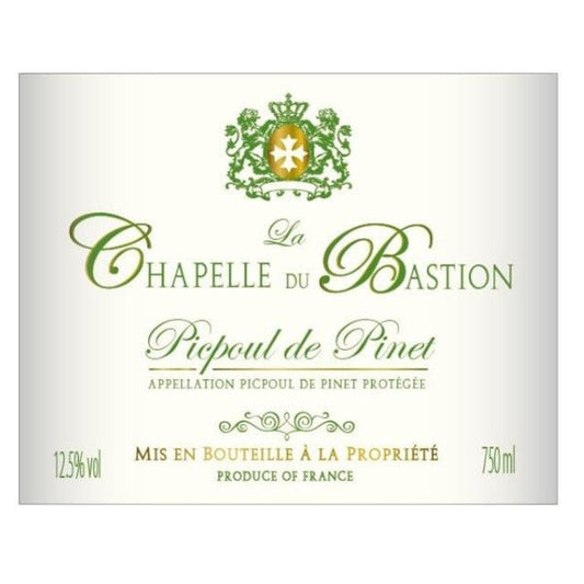 La Chapelle du Bastion Picpoul de Pinet Blanc 750ml - Amsterwine - Wine - La Chapelle du Bastion