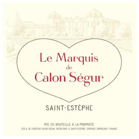 Le Marquis de Calon Segur Saint Estephe 750ml - Amsterwine - Wine - Le Marquis