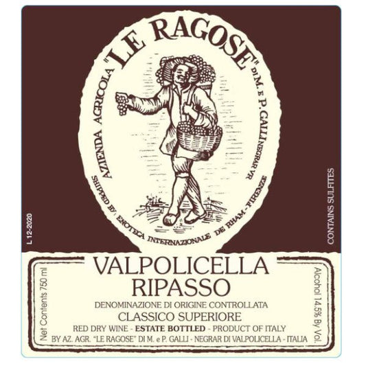 Le Ragose Valpolicella Ripasso Classico 750ml - Amsterwine - Wine - Le Ragose