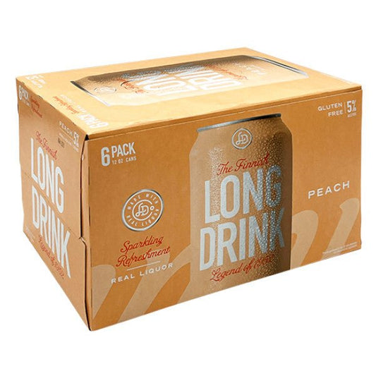 Long Drink RTD Peach x 355ml 6 Cans - Amsterwine - Spirits - Long Drink