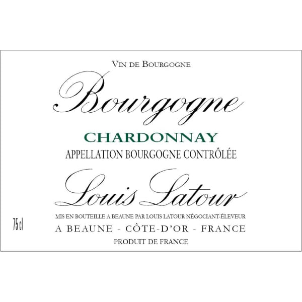 Louis Latour Bourgogne Chardonnay 750ml - Amsterwine - Wine - Louis Latour