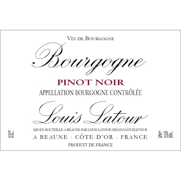 Louis Latour Bourgogne Pinot Noir 750ml - Amsterwine - Wine - Louis Latour