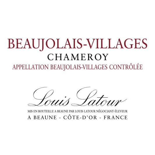 Louis Latour Chameroy Beaujolais Villages 750ml - Amsterwine - Wine - Louis Latour