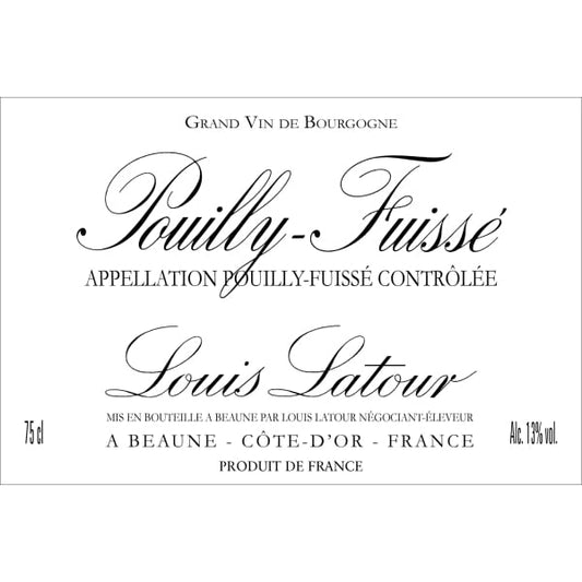 Louis Latour Pouilly Fuisse 750ml - Amsterwine - Wine - Louis Latour