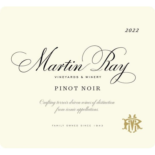 Martin Ray Pinot Noir Sonoma 750ml - Amsterwine - Wine - Martin Ray