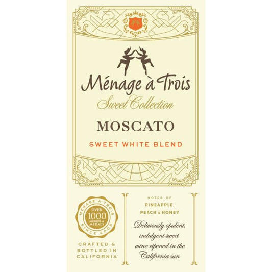 Menage A Trois Moscato 750ml - Amsterwine - Wine - Menage a Trois
