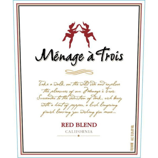 Menage a Trois Red Blend 750ml - Amsterwine - Wine - Menage a Trois