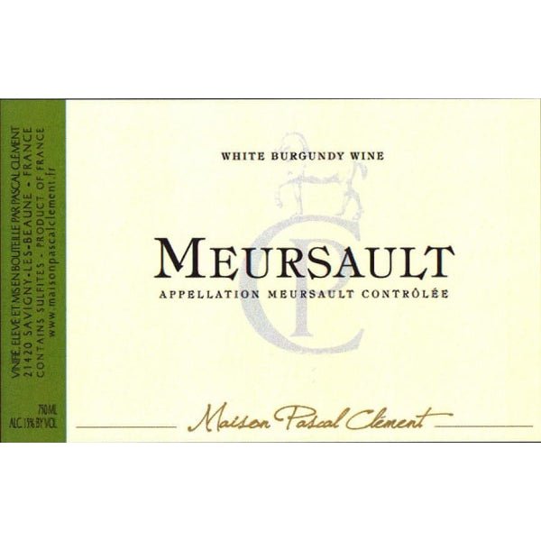 Pascal Clement Meursault 750ml - Amsterwine - Wine - Pascal Clement