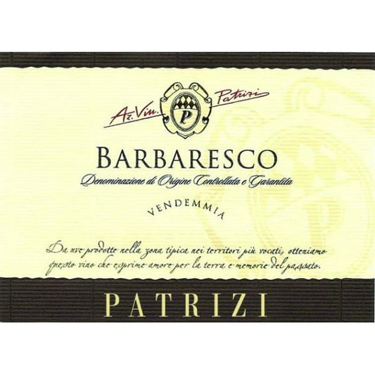 Patrizi Barbaresco 750ml - Amsterwine - Wine - Patrizi