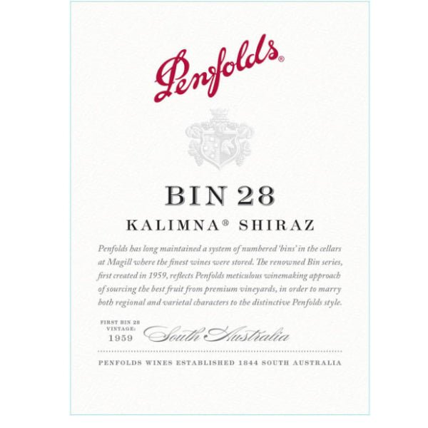 Penfolds Shiraz Bin 28 Kalimna 750ml - Amsterwine - Wine - Penfolds