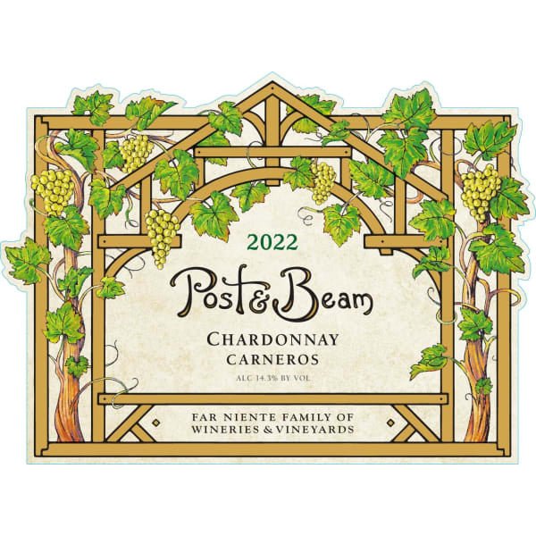 Post & Beam Chardonnay Carneros 750ml - Amsterwine - Wine - Post & Beam