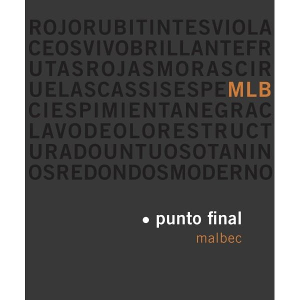 Punto Final Malbec Clasico 750ml - Amsterwine - Bodega Renacer