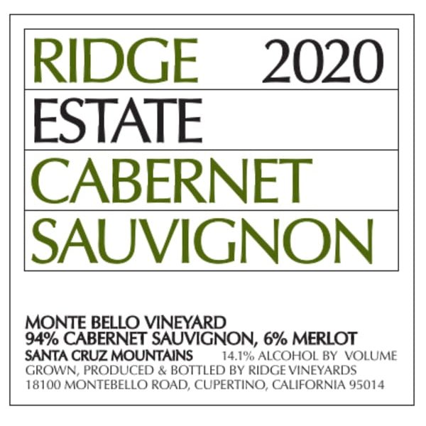 Ridge Estate Cabernet Sauvignon 750ml - Amsterwine - Wine - Ridge