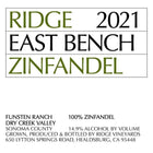 Ridge Zinfandel East Bench 750ml - Amsterwine - Wine - Ridge