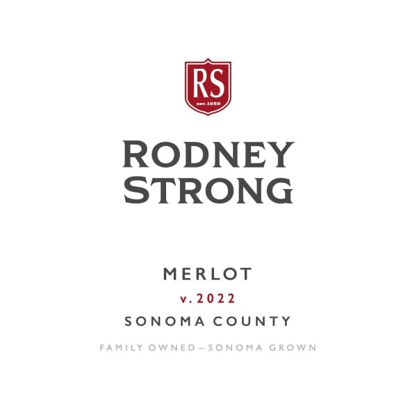 Rodney Strong Merlot Sonoma County 750ml - Amsterwine - Wine - Rodney