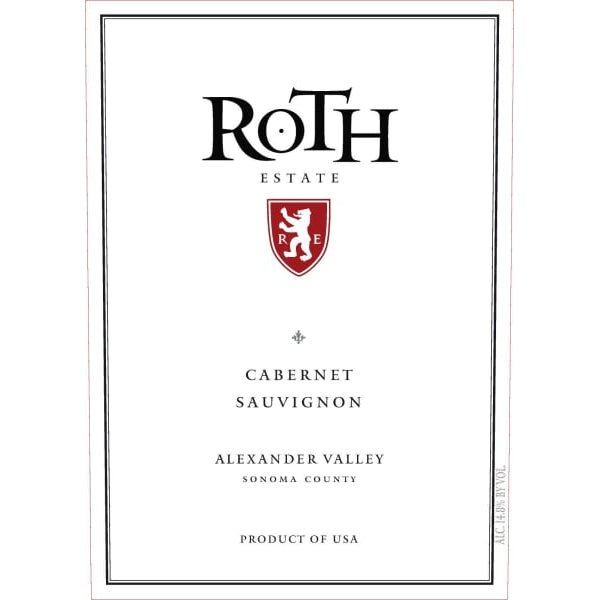 Roth Cabernet Sauvignon Alexander Valley 750ml - Amsterwine - Wine - Roth