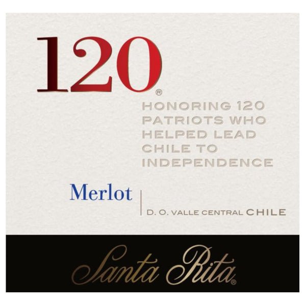 Santa Rita Merlot 120 750ml - Amsterwine - Wine - Santa Rita