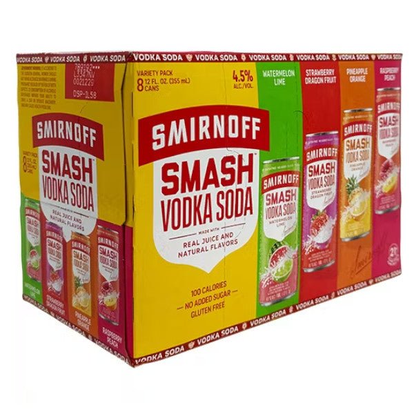 Smirnoff Smash Vodka Variety Pack 355ml x 8 Cans - Amsterwine - Spirits - Absolut