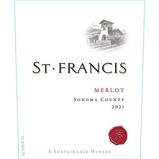 St Francis Merlot Sonoma 750ml - Amsterwine - Wine - St. Francis