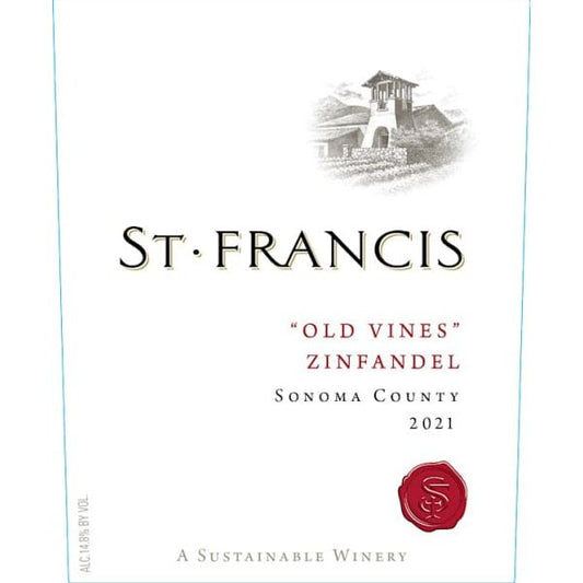 St Francis Zinfandel Old Vines 750ml - Amsterwine - Wine - St. Francis
