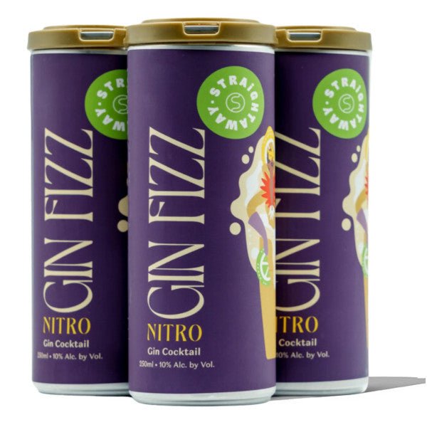 Straightaway Nitro Gin 250ml x 4 Cans - Amsterwine - Spirits - Straightaway