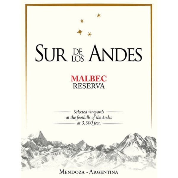 Sur de Los Andes Malbec Reserva 750ml - Amsterwine - Wine - Sur de Los Andes