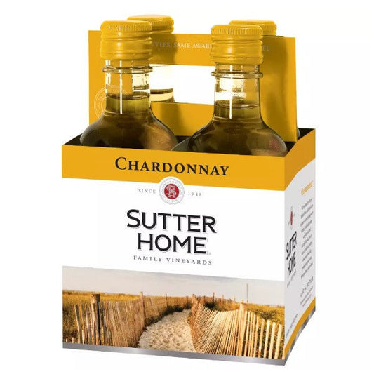 Sutter Home Chardonnay 187ml x 4 Packs - Amsterwine - Wine - Sutter Home