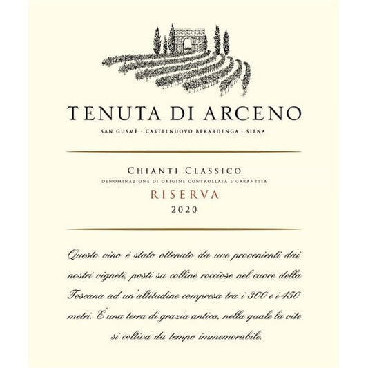 Tenuta Arceno Chianti Classico Reserve 750ml - Amsterwine - Wine - Tenuta Arceno