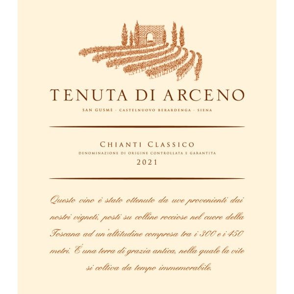 Tenuta di Arceno Chianti Classico 750ml - Amsterwine - Wine - Tenuta di Arceno
