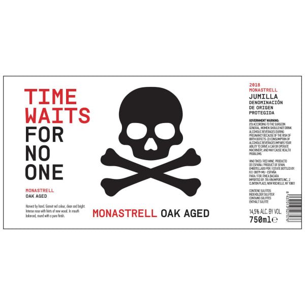 Time Waits for No One Monastrell 750ml - Amsterwine - Wine - Eg Bodegas