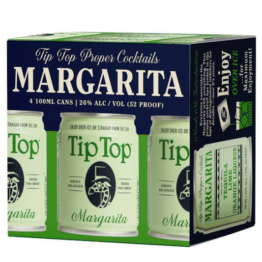 Tip Top Margarita 4pk x 100ml - Amsterwine - Spirits - Tip Top