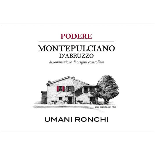 Umani Ronchi Montepulciano Podere 750ml - Amsterwine - Wine - Umani Ronchi