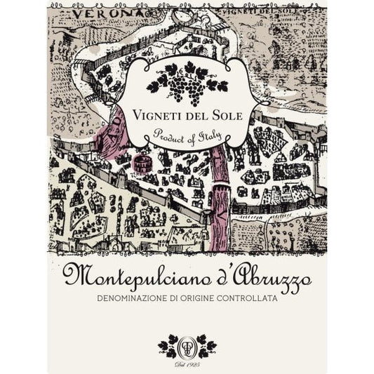Vigneti del Sole Montepuciano D'Abruzzo 1.5L - Amsterwine - Wine - Vigneti del Sole