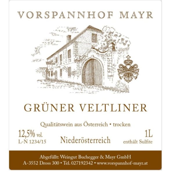 Vorspannhof Mayr Gruner Veltliner 1L - Amsterwine - Wine - Vorspannhof Mayr