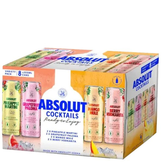 Absolut CKTL Variety Pack 355ml x 8 Cans - Amsterwine - Spirits - Absolut