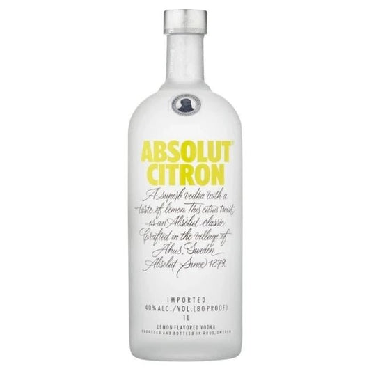 Absolut Vodka Citron 1L - Amsterwine - Spirits - Absolut