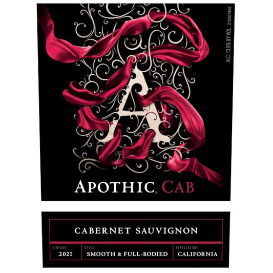 Apothic Cabernet Sauvignon 750ml - Amsterwine - Wine - Apothic